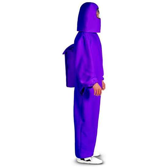 DISFRAZ AMONG US IMPOSTOR PURPLE ML (ESCAFANDRA Y TRAJE CON CREMALLERA Y BOLSILLOS) image 1