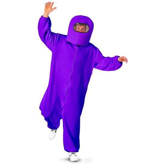 DISFRAZ AMONG US IMPOSTOR PURPLE ML (ESCAFANDRA Y TRAJE CON CREMALLERA Y BOLSILLOS) image 3