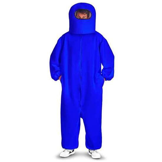 DISFRAZ AMONG US IMPOSTOR BLUE ML (ESCAFANDRA Y TRAJE CON CREMALLERA Y BOLSILLOS) image 0