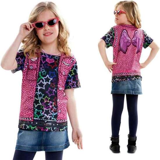 DISFRAZ INFANTIL ROCKSTAR 4-6 AÑOS (CAMISETA) image 0