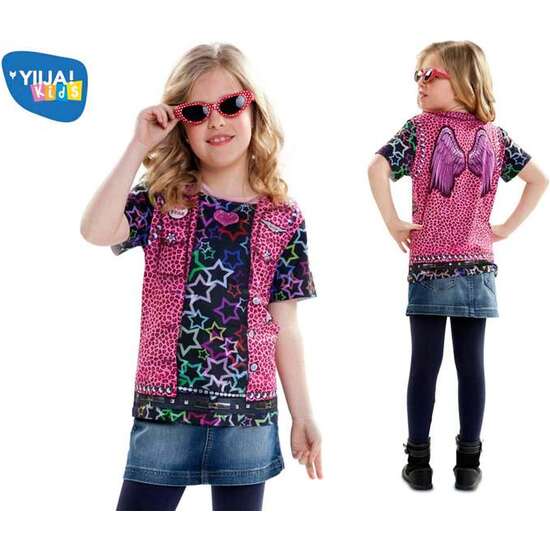 DISFRAZ INFANTIL ROCKSTAR 4-6 AÑOS (CAMISETA) image 1