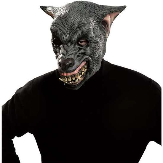 FULL WEREWOLF LATEX MASK ONE SIZE image 0