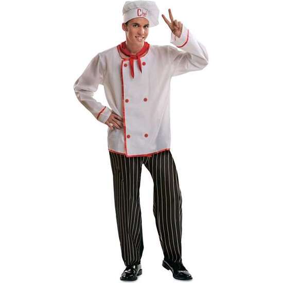 DISFRAZ ADULTO CHEF TALLA M-L image 0