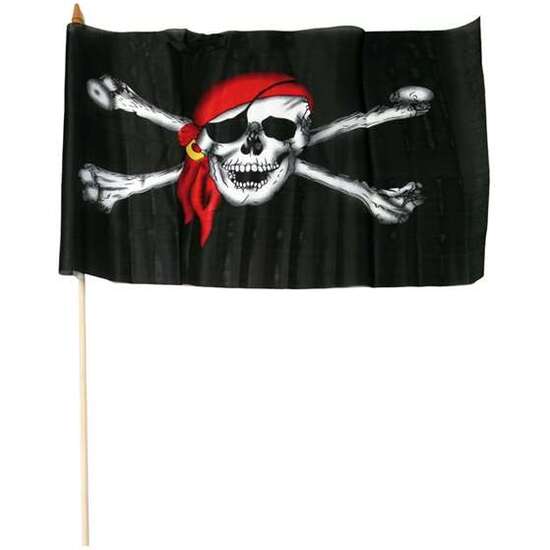 BANDERA PIRATA PEQUEÑA 46 X 32 CM image 0