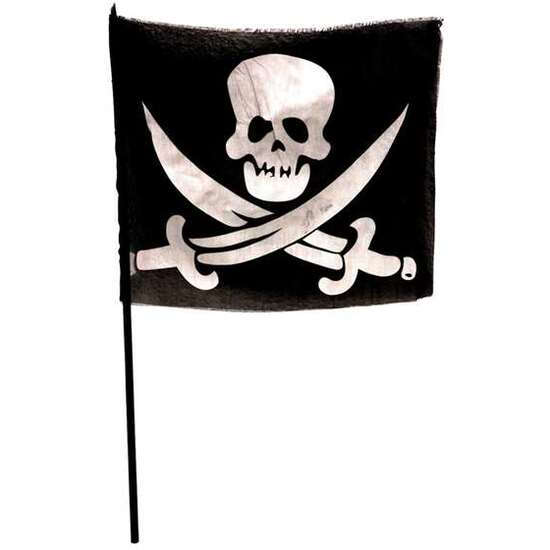 BANDERA PIRATA PEQUEÑA 46 X 32 CM image 1