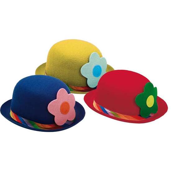 BOMBÍN DE PAYASO, ROJO, AZUL O AMARILLO 58 CM - MODELOS SURTIDOS image 0