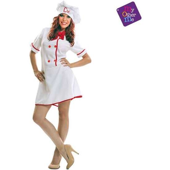 DISFRAZ ADULTO LADY CHEF TALLA S image 1