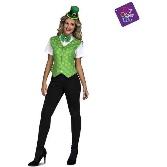 DISFRAZ ADULTO MUJER SAN PATRICIO TALLA M-L image 1