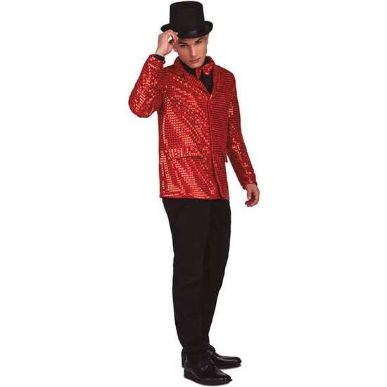 DISFRAZ CHAQUETA SHOWMAN ROJO TALLA M-L image 0