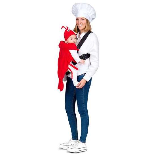 DISFRAZ ADULTO CUBREMOCHILA CHEF Y BOGAVANTE TALLA UNICA image 0