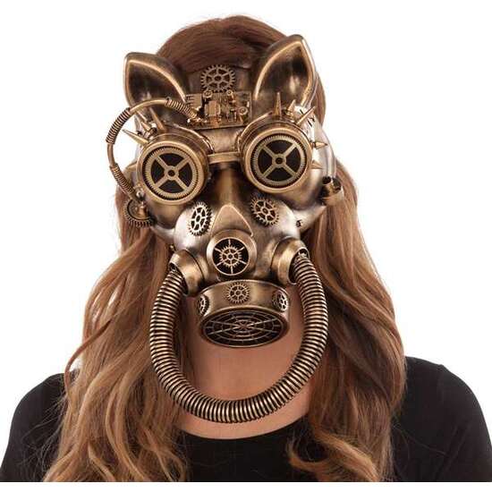 MÁSCARA STEAMPUNK GATO TALLA ÚNICA image 0