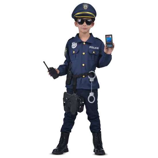 DISFRAZ INFANTI YO QUIERO SER POLICÍA TALLA 3-5 AÑOS image 0
