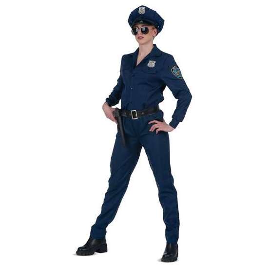 DISFRAZ ADULTO POLICÍA TALLA S image 0