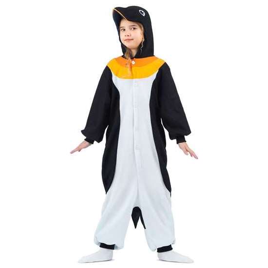 DISFRAZ PINGÜINO ADULT SMALL (KIGURUMI CON CAPUCHA Y COLA) image 0