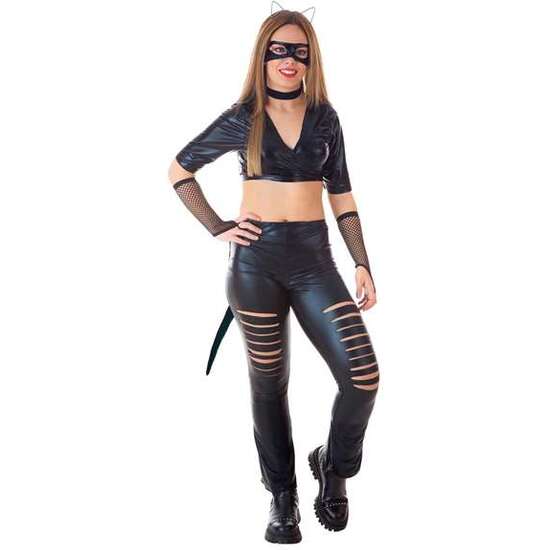 DISFRAZ ADULTO FESTIVAL CAT WOMAN TALLA L image 1