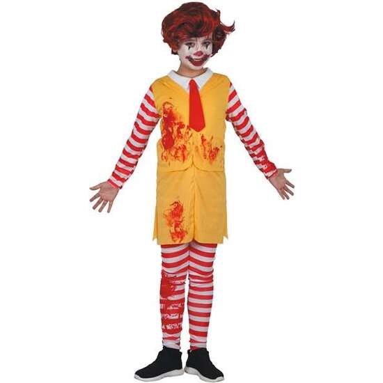 DISFRAZ INFANTIL PAYASO TERROR BURGUER T-M 7-9 AÑOS image 0