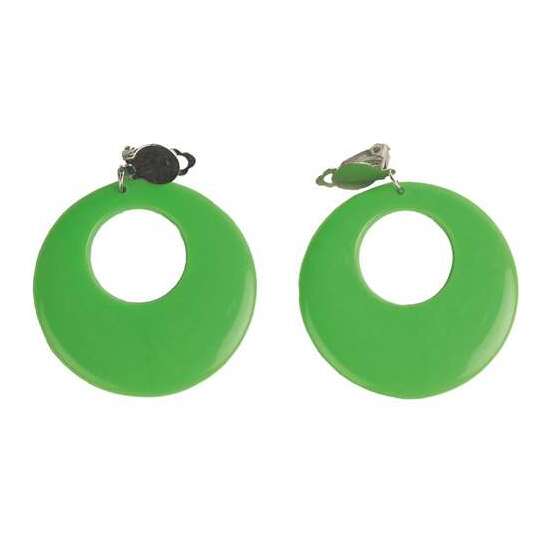 2 PENDIENTES FLAMENCA VERDE 4,5 CM image 1