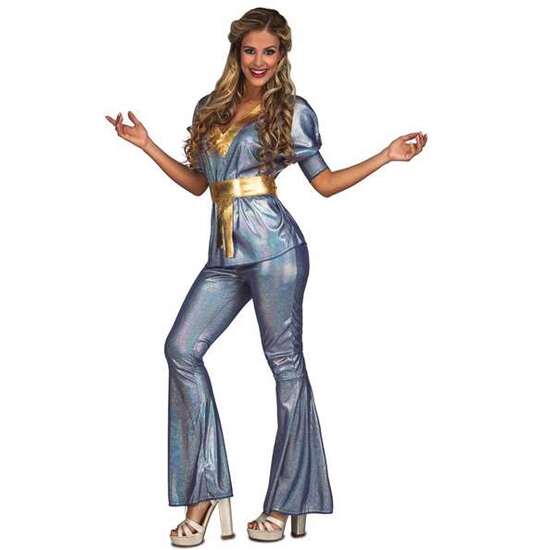 DISFRAZ ADULTO SILVER DISCO TALLA M-L image 0