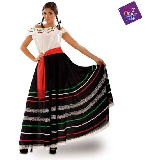 DISFRAZ ADULTO MEXICANA TALLA M-L image 2