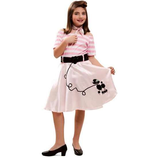 DISFRAZ PINK LADY 7-9 AÑOS (VESTIDO, CINTURÓN Y PAÑUELO CUELLO) image 2