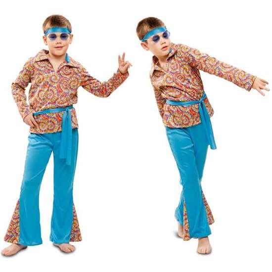 DISFRAZ INANTIL PSYCHEDELIC HIPPIE TALLA 7-9 AÑOS image 2