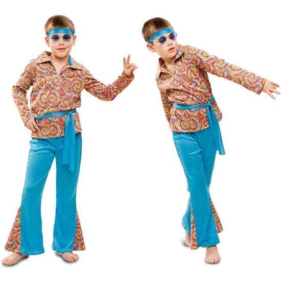 DISFRAZ INFANTIL PSYCHEDELIC HIPPIE TALLA 5-6 AÑOS image 2