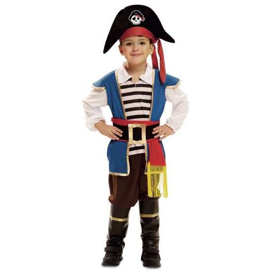 DISFRAZ BEBÉ PEQUEÑO PIRATA TALLA 12-24 MESES image 0
