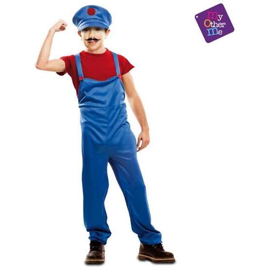 DISFRAZ RED SUPER PLUMBER TALLA 10-12 Y image 0