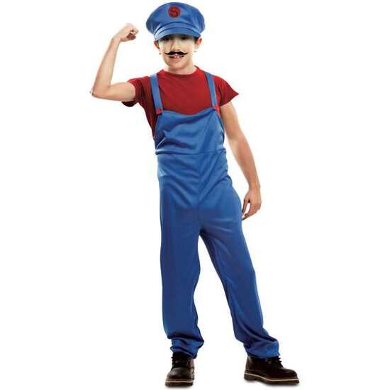DISFRAZ RED SUPER PLUMBER TALLA 10-12 Y image 1