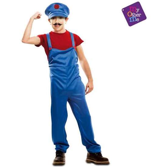 DISFRAZ RED SUPER PLUMBER TALLA 3-4 Y image 0
