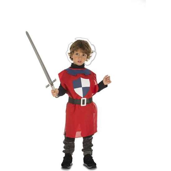 DISFRAZ PETO MEDIEVAL ROJO TALLA 3-6 Y image 0