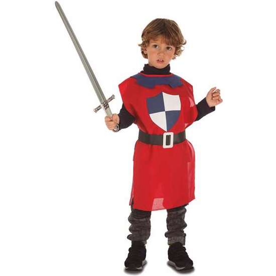 DISFRAZ PETO MEDIEVAL ROJO TALLA 3-6 Y image 1