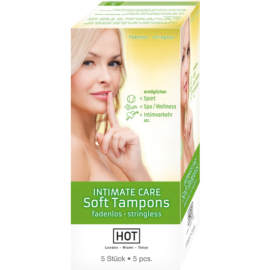 HOT INTIMATE CARE SOFT TAMPONS 5 PC image 0