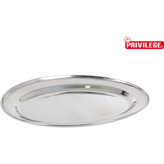 INOX STEEL OVAL TRAY 30.5CM image 0