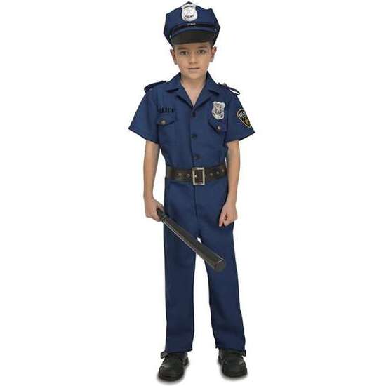 DISFRAZ INFANTIL POLICÍA 3-4 AÑOS (SOMBRERO, CAMISA, CINTURÓN Y PANTALONES) image 0