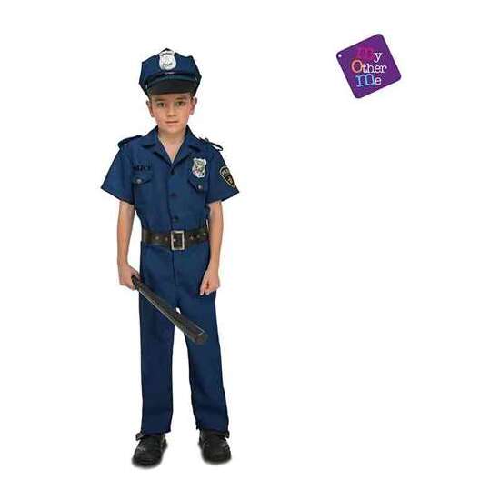 DISFRAZ INFANTIL POLICÍA 3-4 AÑOS (SOMBRERO, CAMISA, CINTURÓN Y PANTALONES) image 1