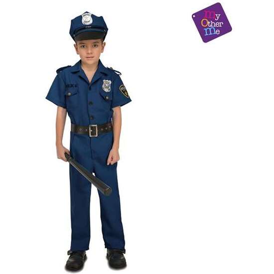 DISFRAZ INFANTIL POLICÍA 3-4 AÑOS (SOMBRERO, CAMISA, CINTURÓN Y PANTALONES) image 2