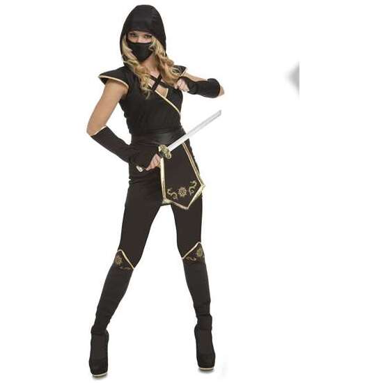 DISFRAZ BLACK NINJA TALLA M-L image 0