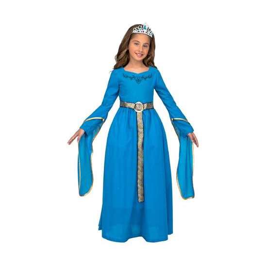 DISFRAZ PRINCESA MEDIEVAL AZUL TALLA 10-12 Y image 0