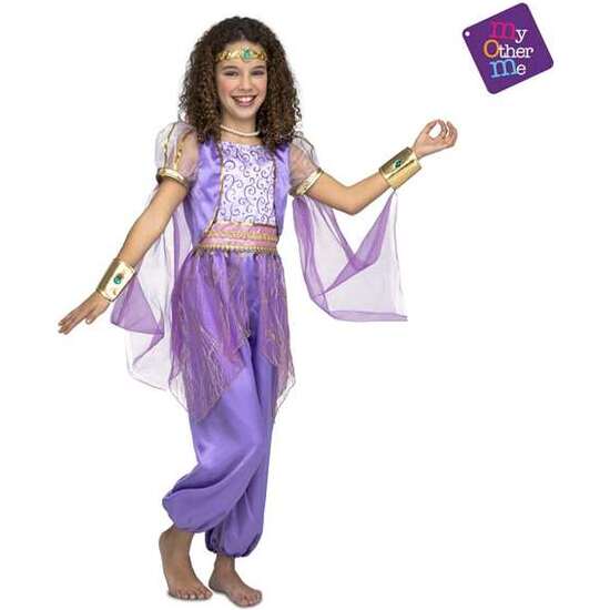 DISFRAZ PRINCESA ÁRABE MORADA TALLA 5-6 AÑOS image 1
