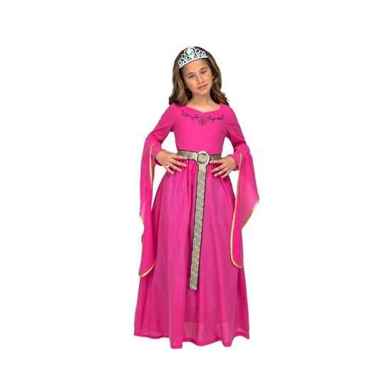 DISFRAZ PRINCESA MEDIEVAL ROSA TALLA 7-9 Y image 0