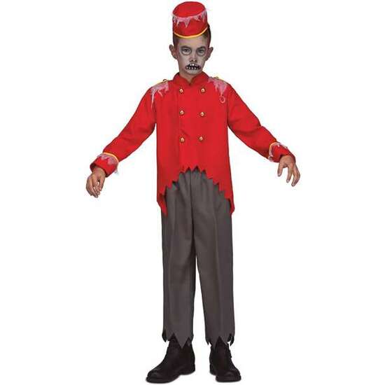 DISFRAZ INFANTIL CONSERJE ZOMBIE (GORRO, CHAQUETA Y PANTALÓN) TALLA 5-6 AÑOS image 0