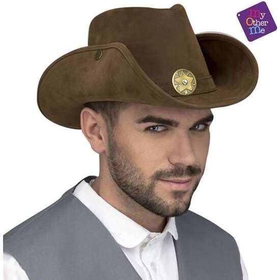 SOMBRERO VAQUERO MARRÓN 59 CM image 0
