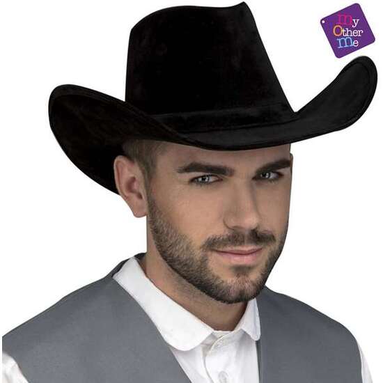 SOMBRERO VAQUERO NEGRO 59 CM image 0