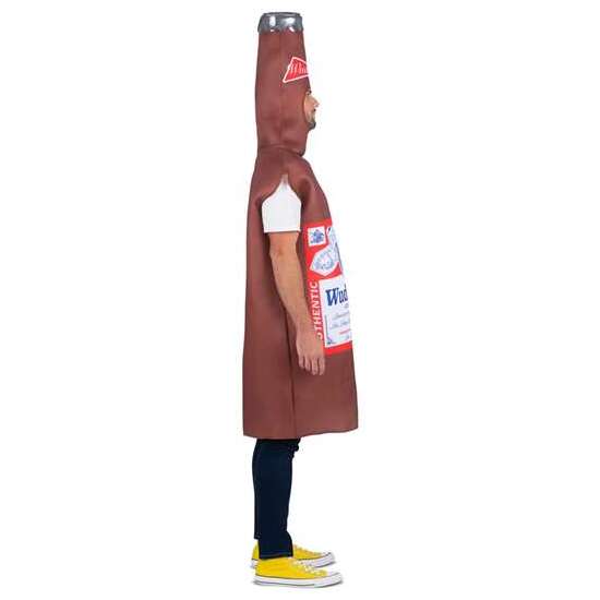DISFRAZ BOTELLÍN DE CERVEZA TALLA UNICA ADULT (VESTIDO CON CAPUCHA) image 2