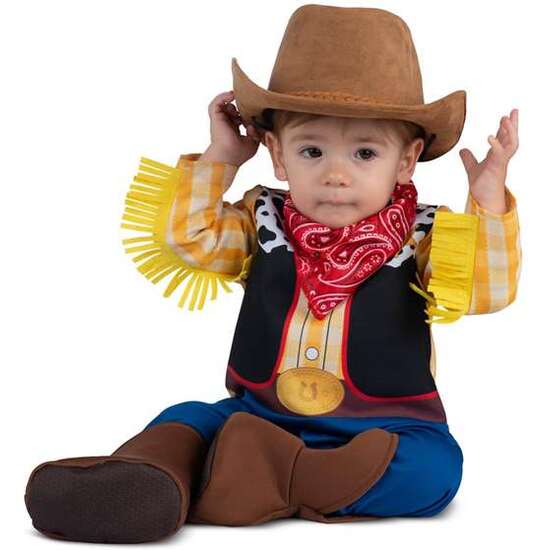 DISFRAZ COWBOY ADORABLE 12-24 M (SOMBRERO, PAÑUELO, MONO Y PATUCOS) image 1