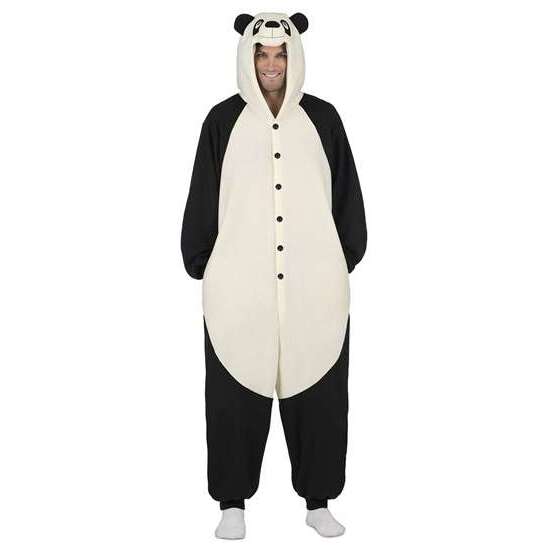 DISFRAZ OSO PANDA ADULT BIG (KIGURUMI CON CAPUCHA Y COLA) image 0