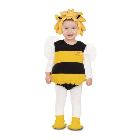 DISFRAZ BEBE ABEJA MAYA BABY BODY, ALAS, GORRO CON ANTENAS Y PATUCOS TALLA 0-6 M image 0