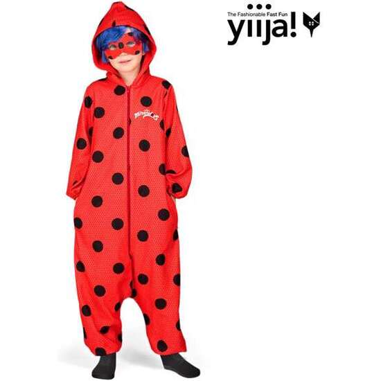 DISFRAZ LADYBUG PYJAMAS 10-12 AÑOS (MONO CON CAPUCHA, PELUCA Y ANTIFAZ) image 0