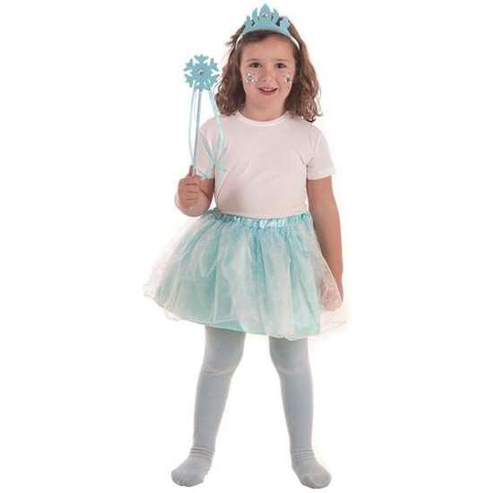 DISFRAZ INFANTIL PRINCESA HIELO AZUL SET 3-6 AÑOS image 0